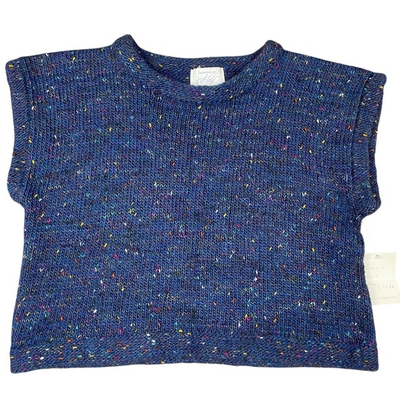 Vintage Lord & Taylor Wool Mohair Short Sleeve Cropped Sweater - NWT - Sz L - Picture 1 of 13